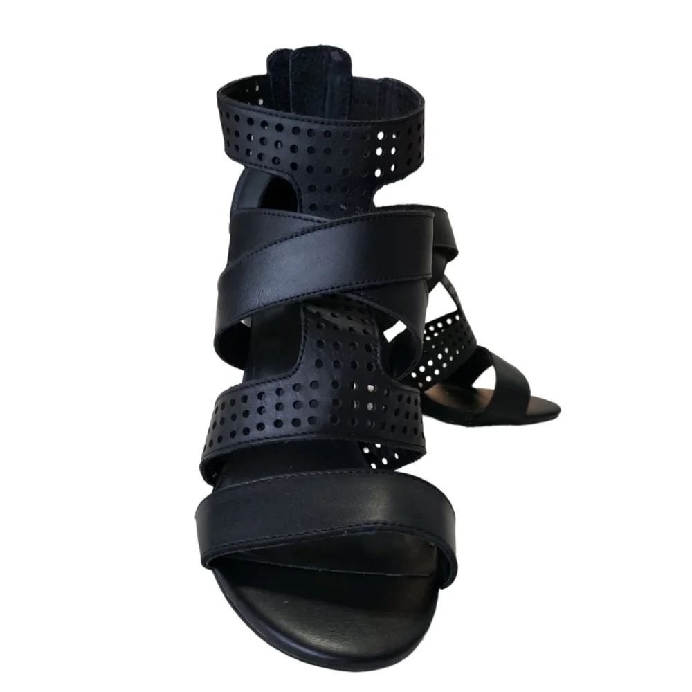 KDB Kelsi Dagger Brooklyn Ballard High Heel Sandal, Color Black, Size 9